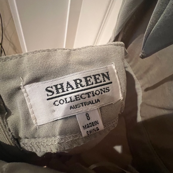 Mura Boutique tie back jumpsuit in light khaki - Picture 4 of 7